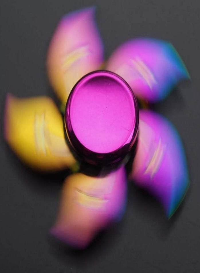 سبينر ملون على شكل نجمة مكون من 5 أوراق - متين وقابل للحمل باليد من أجل الراحة والتركيز - Image 3